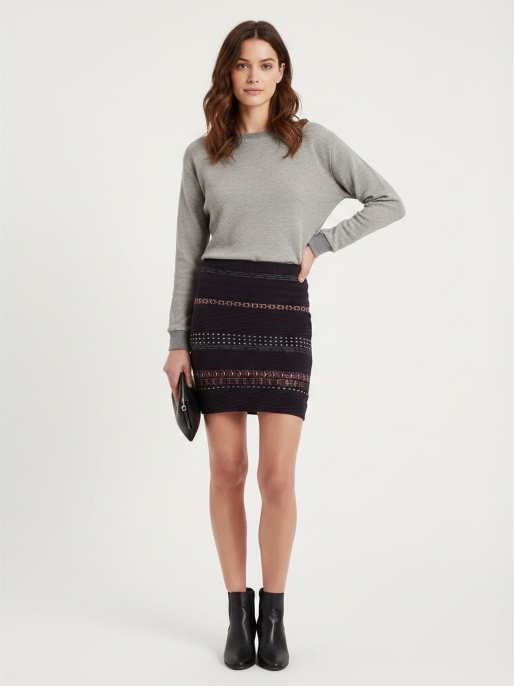 • Opening Ceremony • Knit Mini Skirt Navy XS